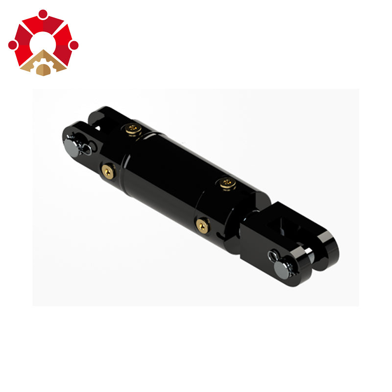 Cylinder: Welded, Cross Tube, 2.5" Bore, 10" Stroke, 1.5" Rod, ORB, 1" Pin Hydraulic Ram Cylinder