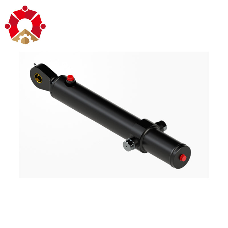 Cylinder: Welded, Cross Tube, 2.5" Bore, 10" Stroke, 1.5" Rod, ORB, 1" Pin Hydraulic Ram Cylinder