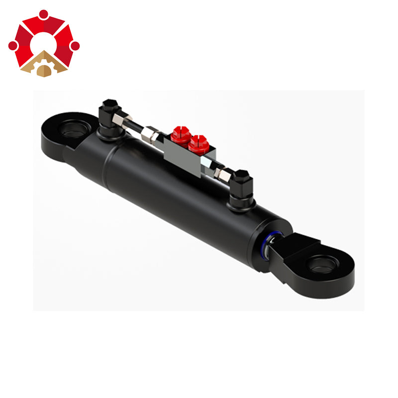 Cylinder: Welded, Cross Tube, 2.5" Bore, 10" Stroke, 1.5" Rod, ORB, 1" Pin Hydraulic Ram Cylinder
