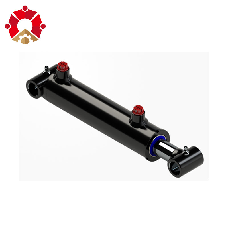 Cylinder: Welded, Cross Tube, 2.5" Bore, 10" Stroke, 1.5" Rod, ORB, 1" Pin Hydraulic Ram Cylinder