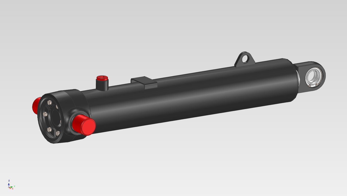 FE hydraulic cylinder bore size chart