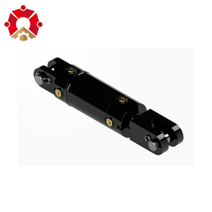 Cylinder: Welded, Cross Tube, 2.5" Bore, 10" Stroke, 1.5" Rod, ORB, 1" Pin Hydraulic Ram Cylinder
